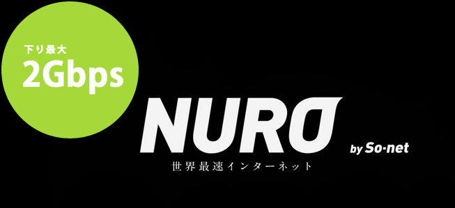 NURO光 下り最大2Gbps