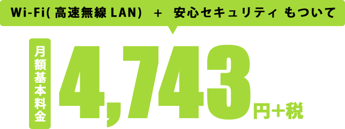 NURO光 下り最大2Gbps 月額4,743円+税